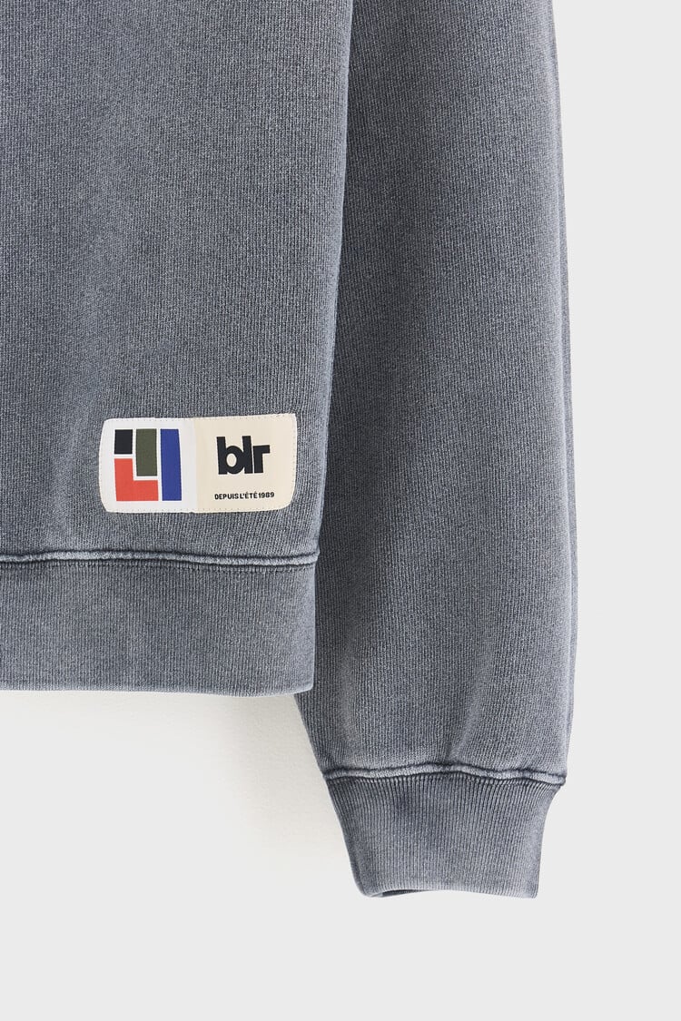 Bellerose Sweatshirt Felder - Black Blue
