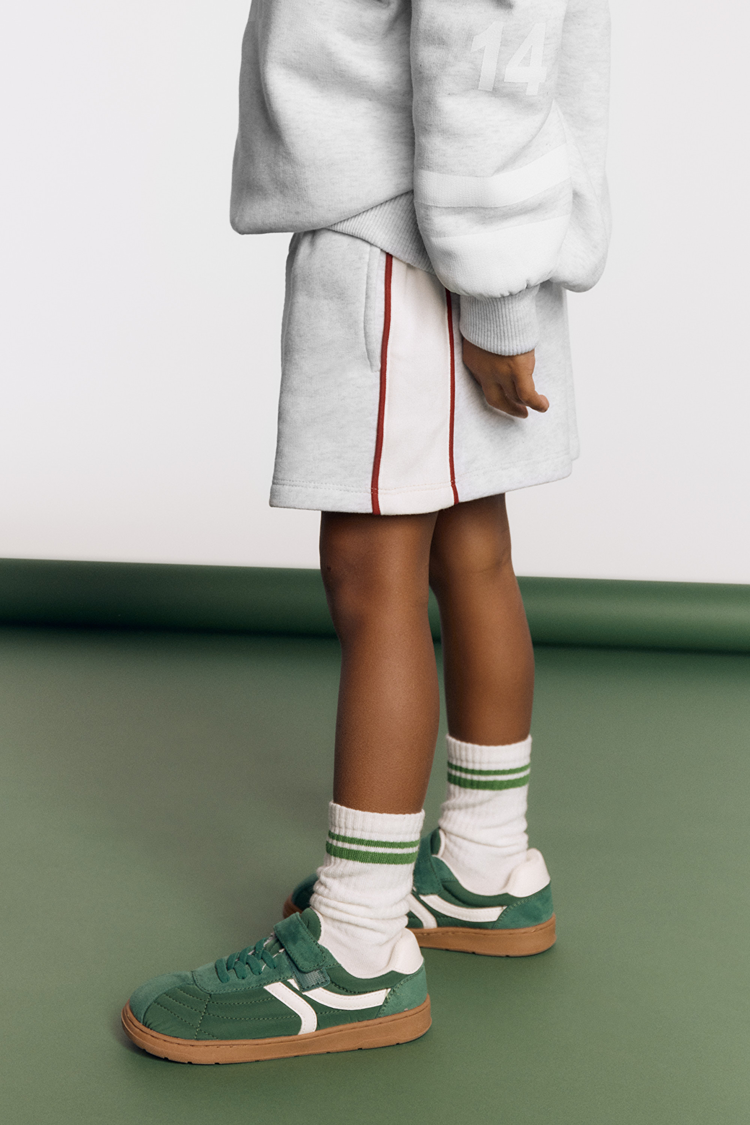 ALIX Knitted Sweat Shorts - Super Light Grey Melange