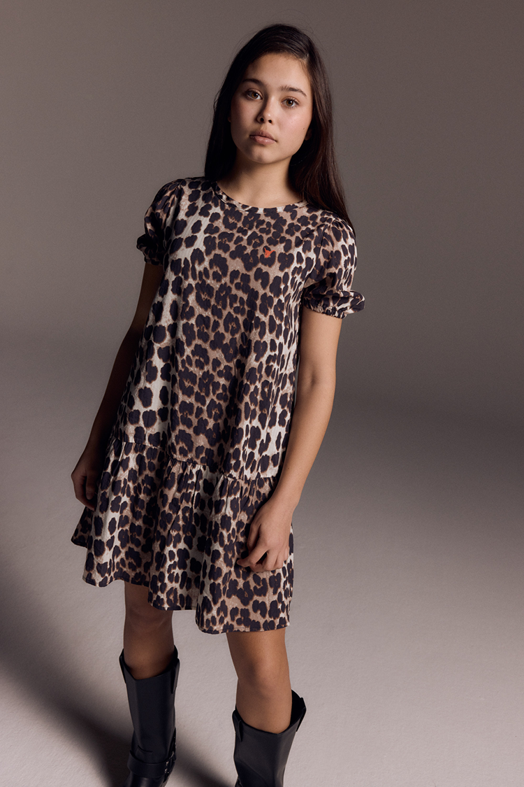ALIX Woven Animal Dress - Animal