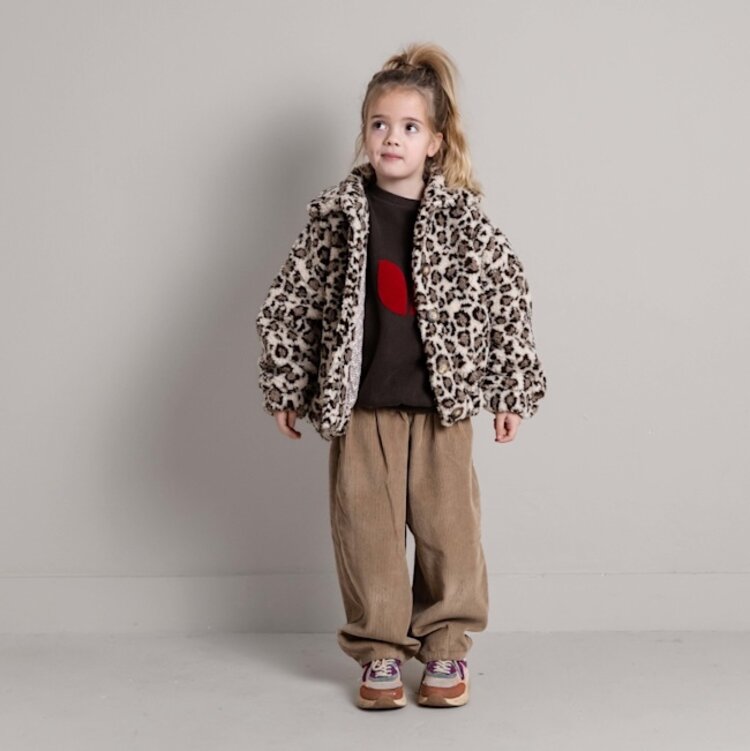 Jenest Pink Jacket - Ivory Leopard