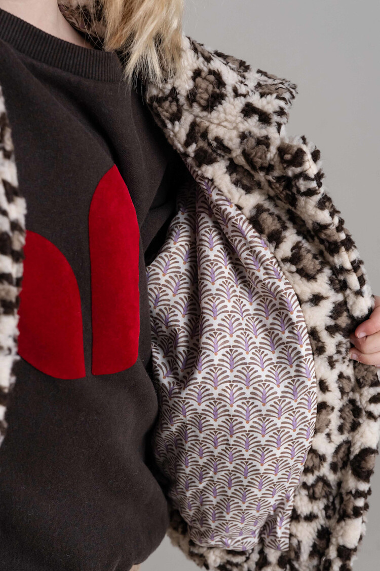 Jenest Rosa Jacket - Ivory Leopard