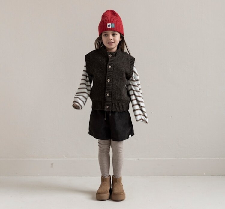 Jenest Bo Cardigan - Dark Fondant Brown