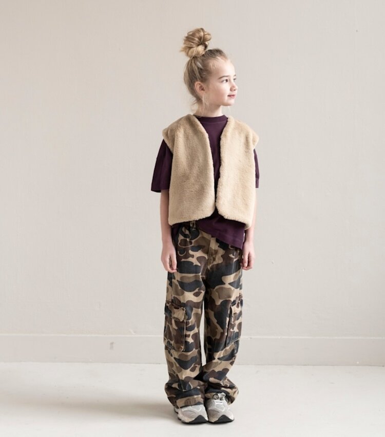 Jenest Unisex Cargo Pants - Caramel Brown Camouflage