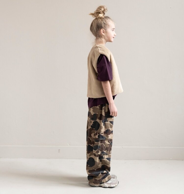 Jenest Unisex Cargo Pants - Caramel Brown Camouflage