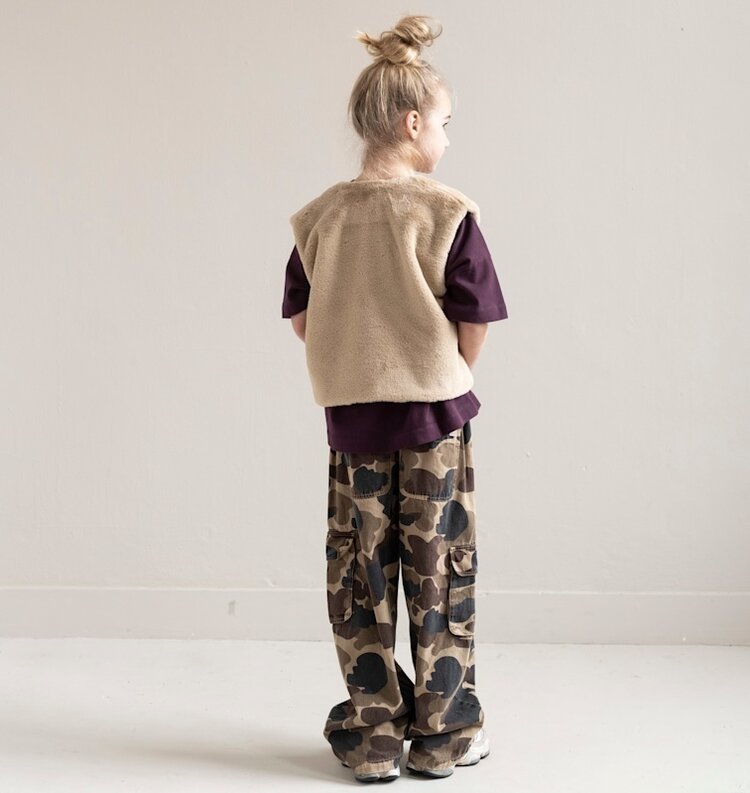Jenest Unisex Cargo Pants - Caramel Brown Camouflage