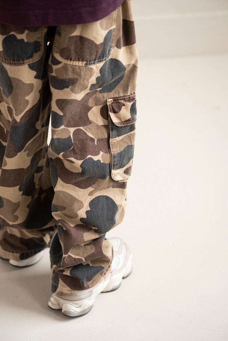 Jenest Unisex Cargo Pants - Caramel Brown Camouflage