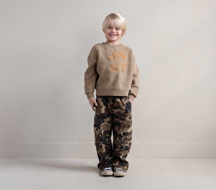 Jenest Unisex Cargo Pants - Caramel Brown Camouflage