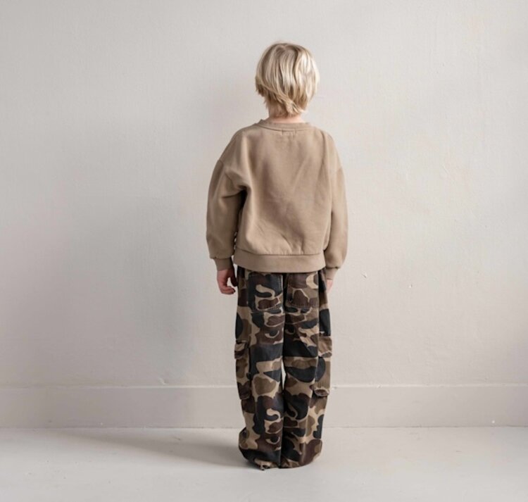Jenest Unisex Cargo Pants - Caramel Brown Camouflage