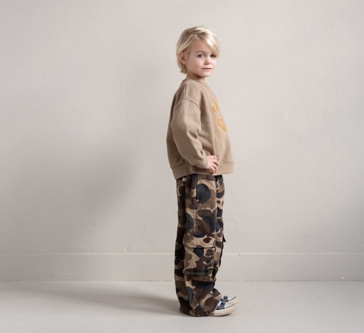 Jenest Unisex Cargo Pants - Caramel Brown Camouflage