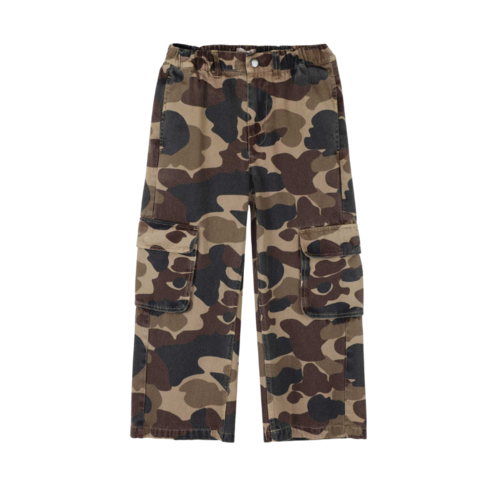 Jenest Unisex Cargo Pants - Caramel Brown Camouflage