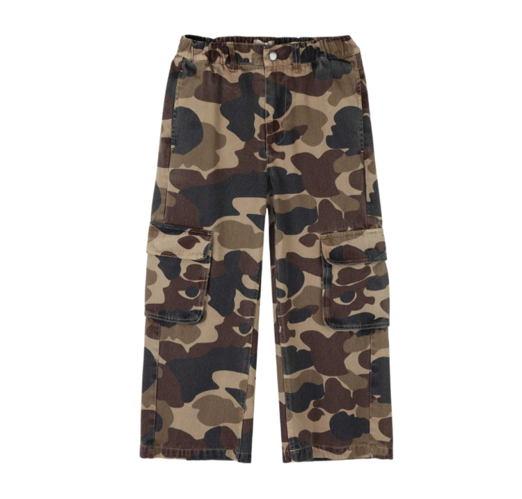 Jenest Unisex Cargo Pants - Caramel Brown Camouflage