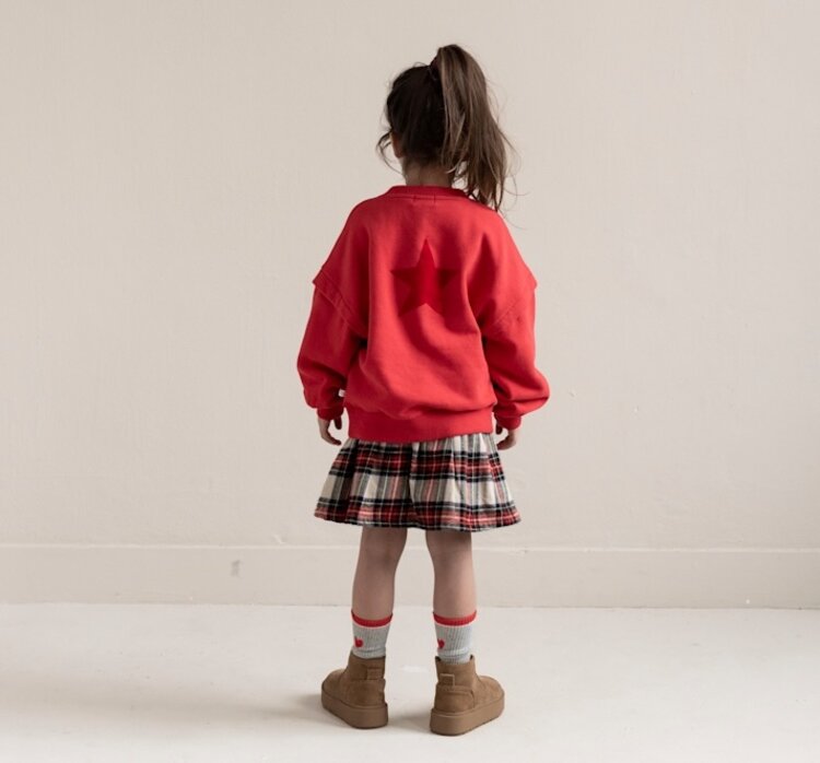Jenest Balloon Sweater - Spicy Red