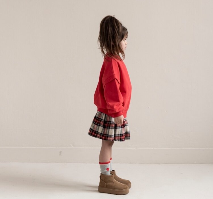 Jenest Balloon Sweater - Spicy Red