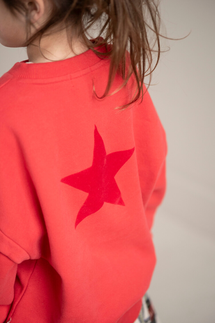 Jenest Balloon Sweater - Spicy Red