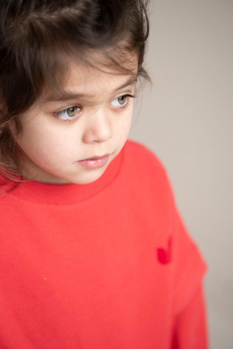 Jenest Balloon Sweater - Spicy Red