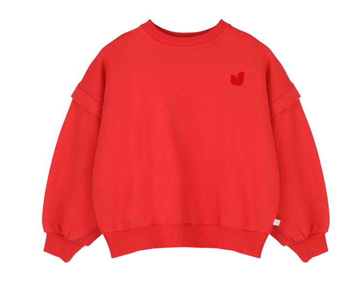 Jenest Balloon Sweater - Spicy Red