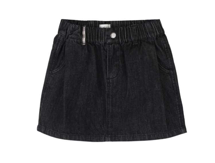 Jenest Uma Denim Skirt - Vintage Black