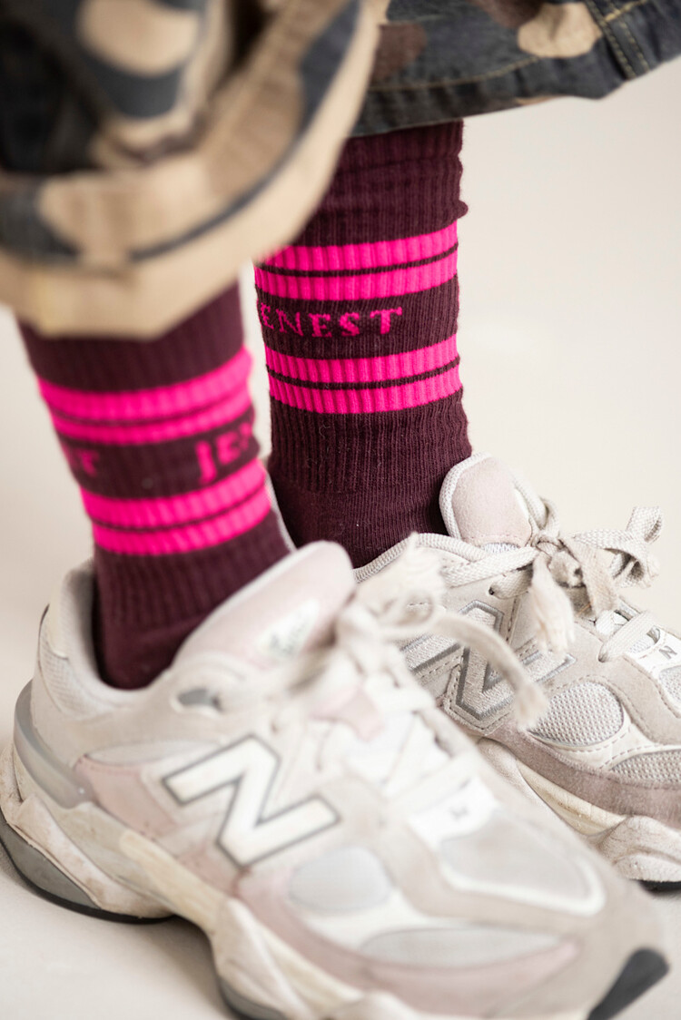 Jenest Jenest Sport Socks - Cherry Bordeaux