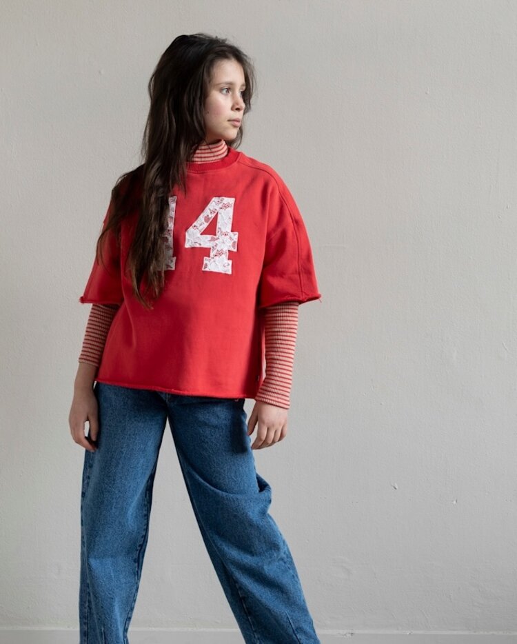 Jenest Tessie Sweater SS - Spicy Red