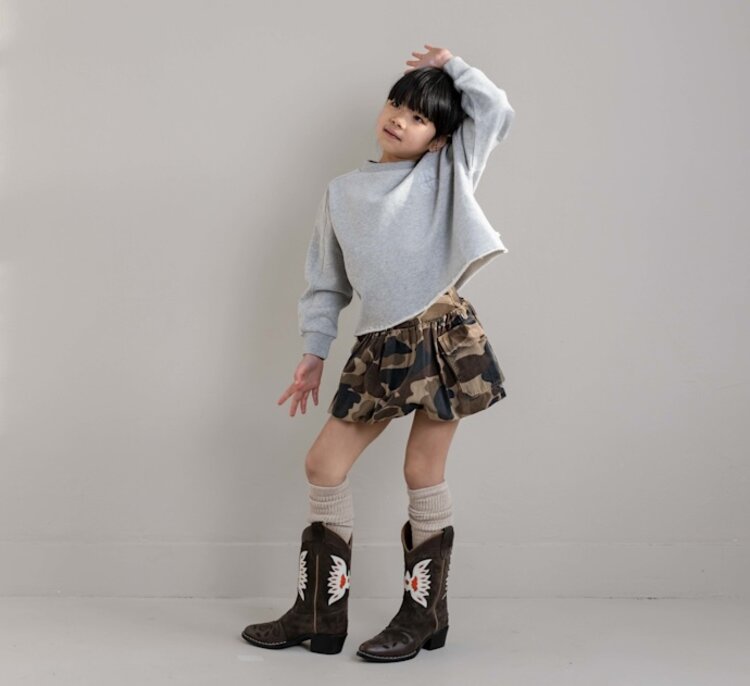 Jenest Betty Cargo Skirt - Caramel Brown Camouflage