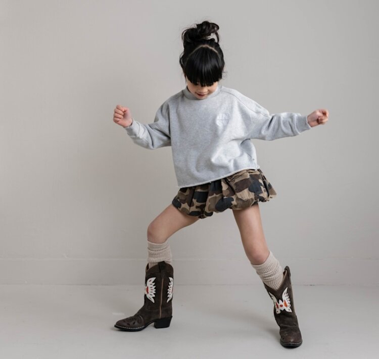 Jenest Betty Cargo Skirt - Caramel Brown Camouflage