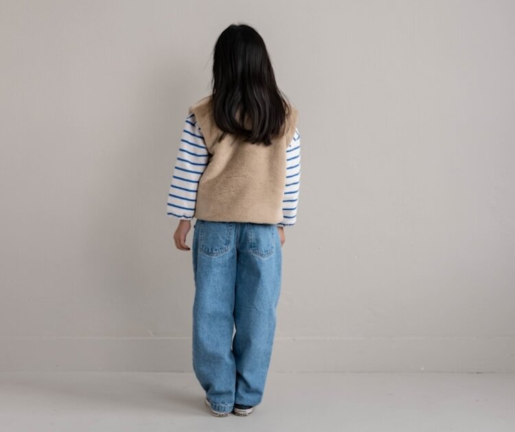 Jenest Balloon Denim Pants - Medium Wash