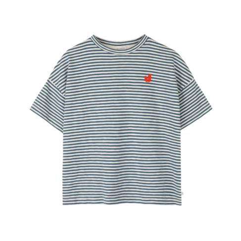 Jenest Bruun Oversized T-shirt - Fondant Brown Cloud Blue