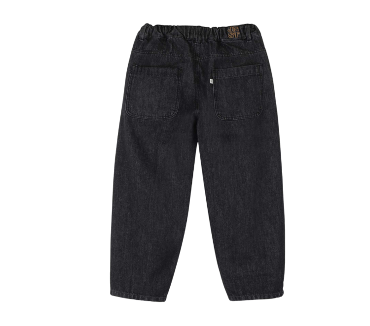 Jenest Robin Balloon Denim Pants - Vintage Black