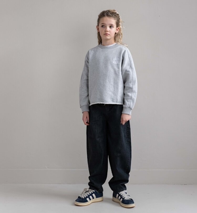 Jenest Robin Balloon Denim Pants - Vintage Black