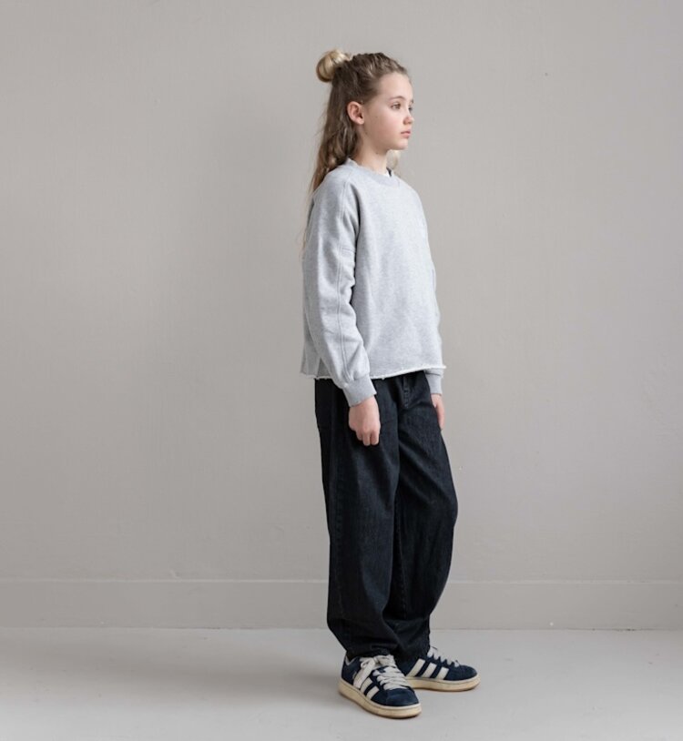 Jenest Robin Balloon Denim Pants - Vintage Black