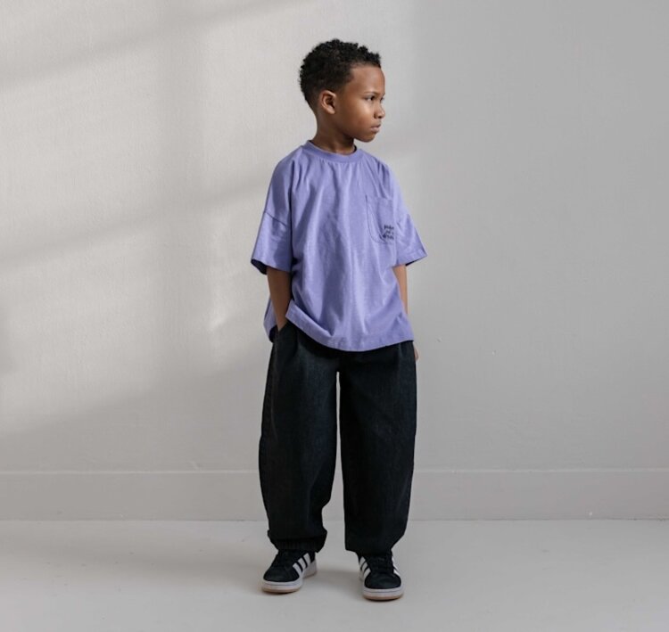Jenest Robin Balloon Denim Pants - Vintage Black