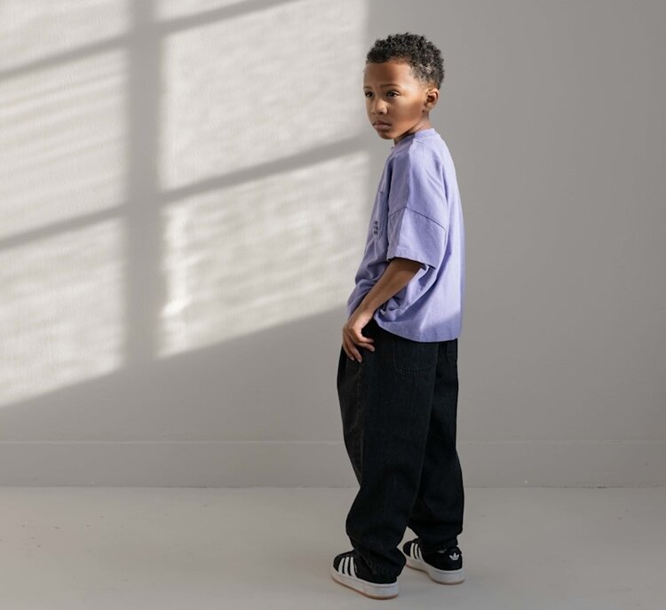 Jenest Robin Balloon Denim Pants - Vintage Black