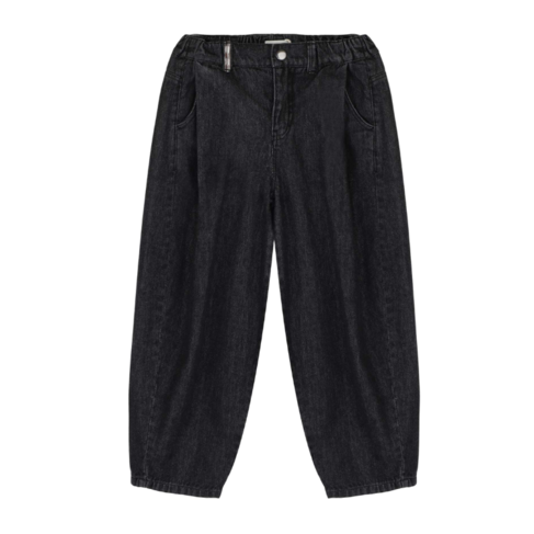 Jenest Robin Balloon Denim Pants - Vintage Black