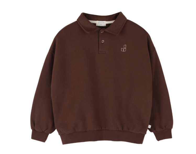 Jenest Cameron Polo Sweater - Fondant Brown