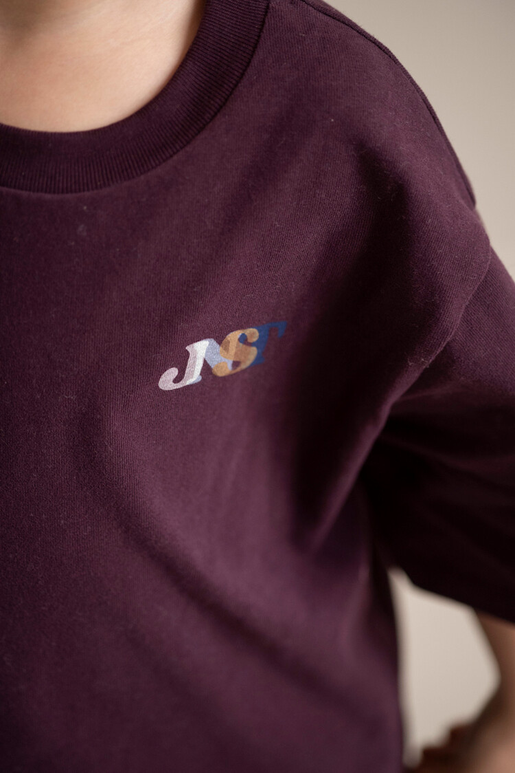 Jenest Mase Oversized T-shirt - Cherry Bordeaux