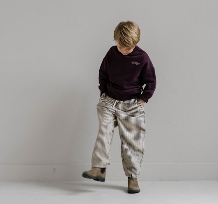 Jenest Mo Pants - Chalk Bordeaux