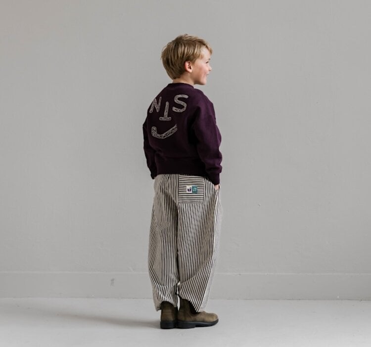 Jenest Mo Pants - Chalk Bordeaux