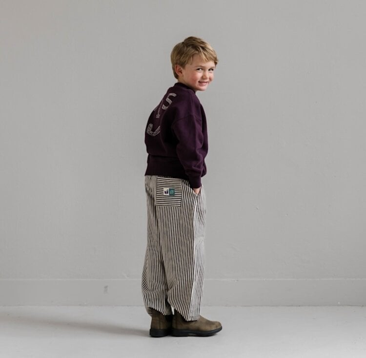 Jenest Mo Pants - Chalk Bordeaux