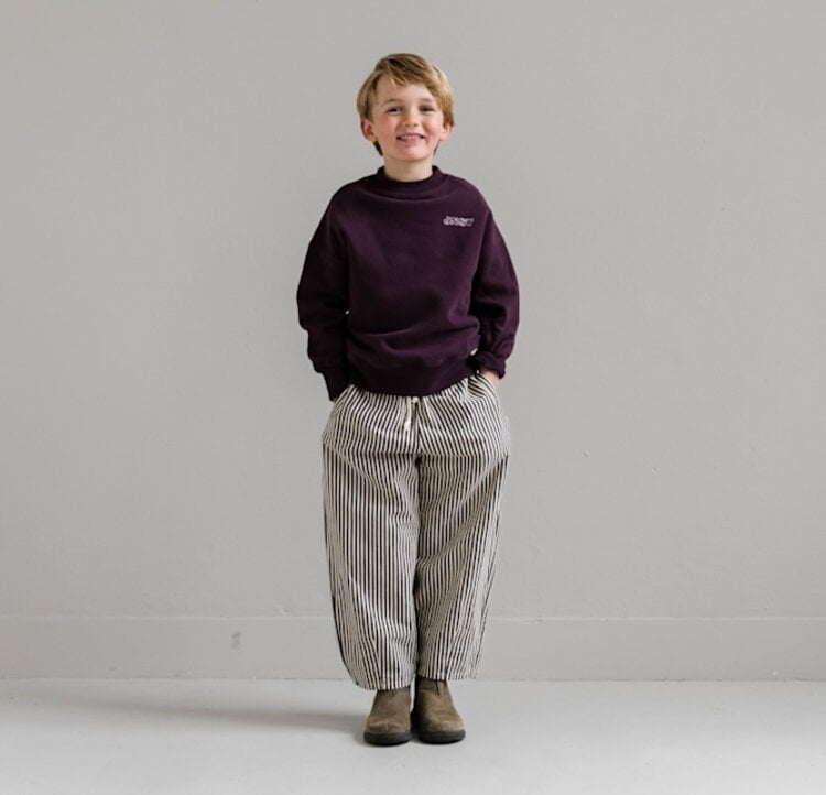 Jenest Mo Pants - Chalk Bordeaux
