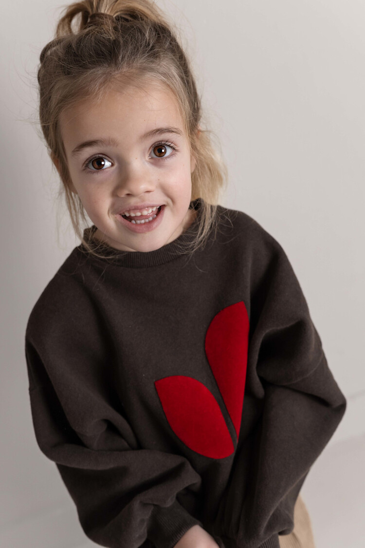 Jenest Pippa Sweater - Dark Brown Melange