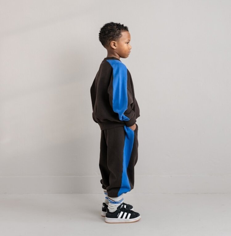Jenest Sammy Sweater - Dark Brown Melange Blue