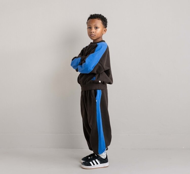 Jenest Sammy Jogger - Dark Brown Melange Blue