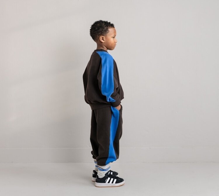 Jenest Sammy Jogger - Dark Brown Melange Blue