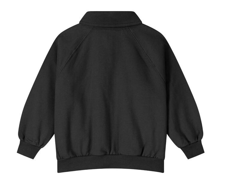 Gray Label Polo Sweatshirt GOTS - Pirate Black
