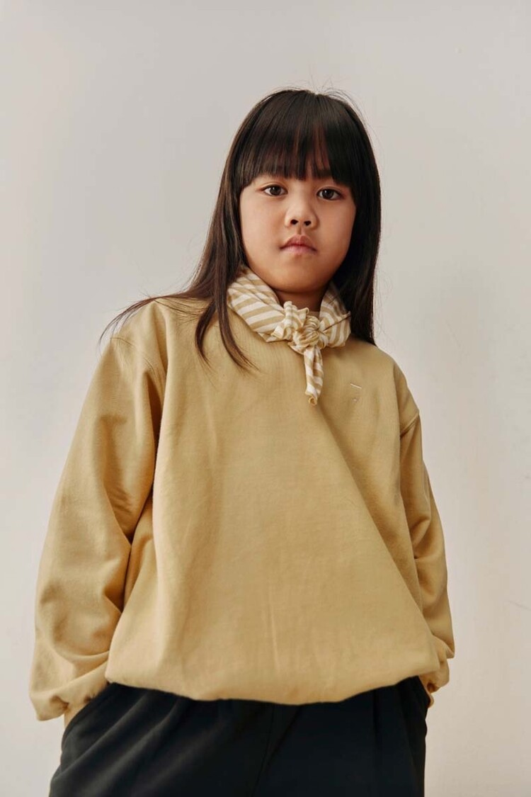 Gray Label Dropped Shoulder Sweater GOTS - Cookie