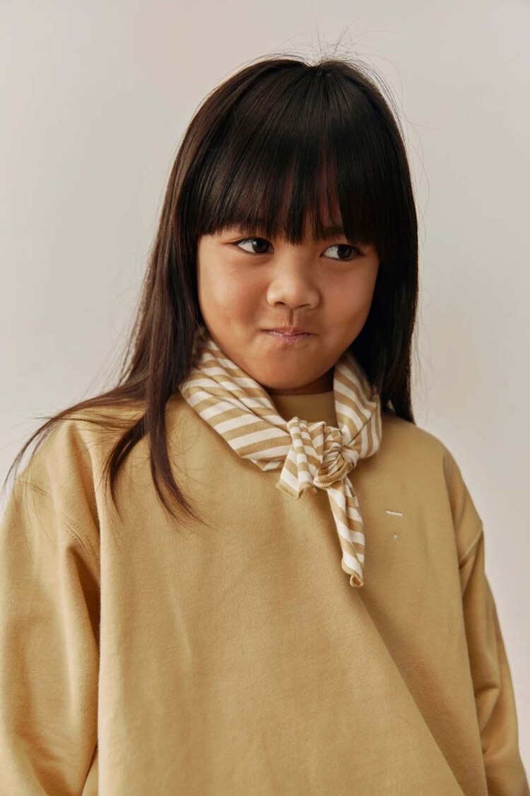 Gray Label Dropped Shoulder Sweater GOTS - Cookie