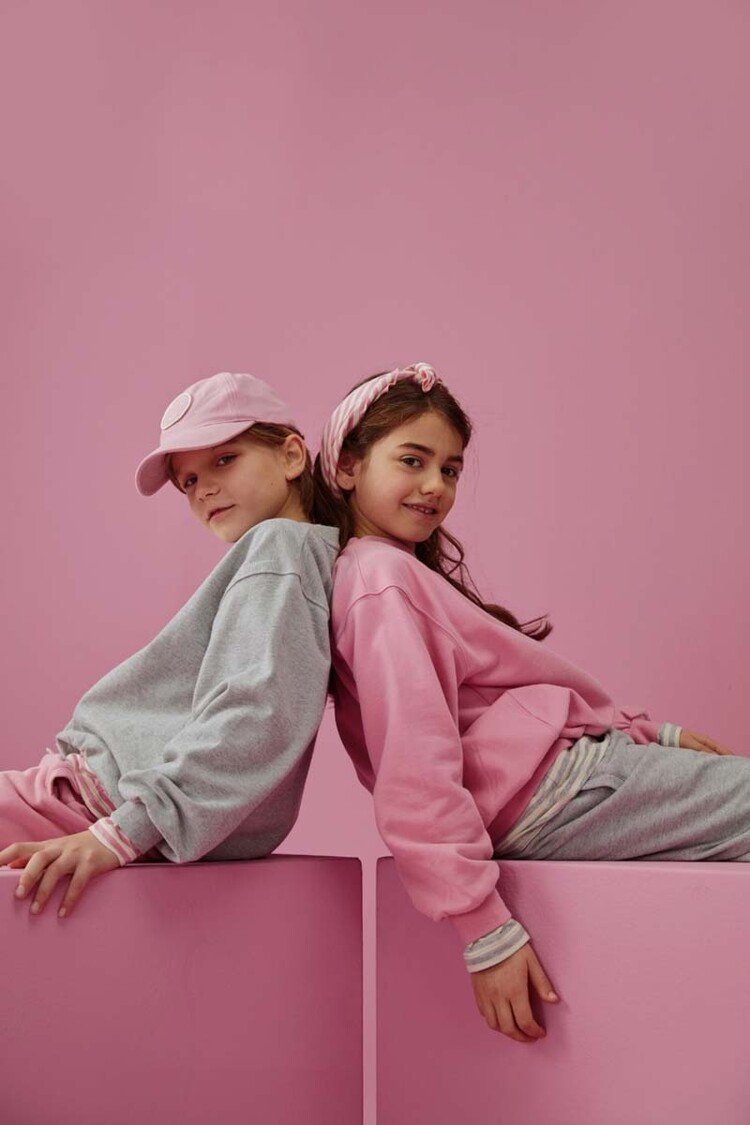 Gray Label Dropped Shoulder Sweater GOTS - Bubblegum