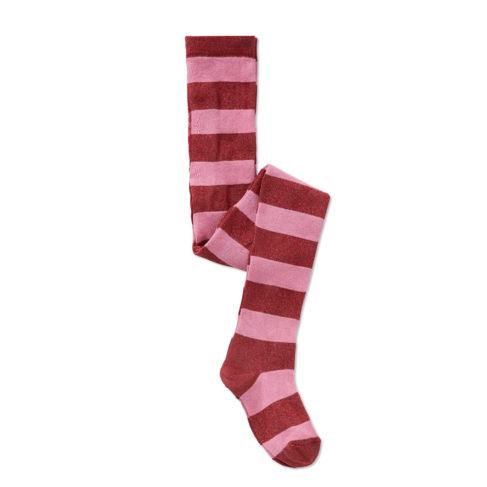 Sproet & Sprout Tights - Stripes Garnet