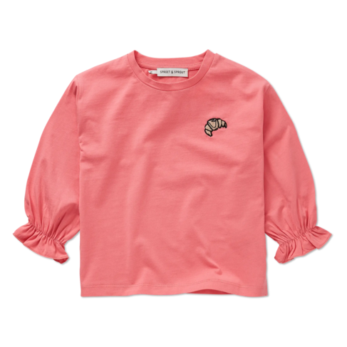 Sproet & Sprout T-shirt - Girls LS Croissant