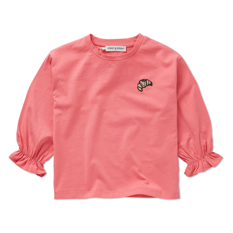 Sproet & Sprout T-shirt - Girls LS Croissant